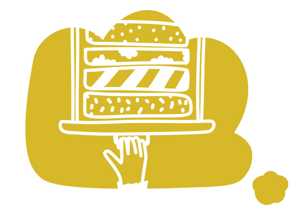 Gedankenblase-von-Hand-die-Schublade-mit-geordnetetn-Pullovern-oeffnet-Illustration-von-Sintje-Tramm